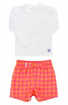Sunset Sorbert Long Sleeve Two-Piece Rashguard Swimsuit