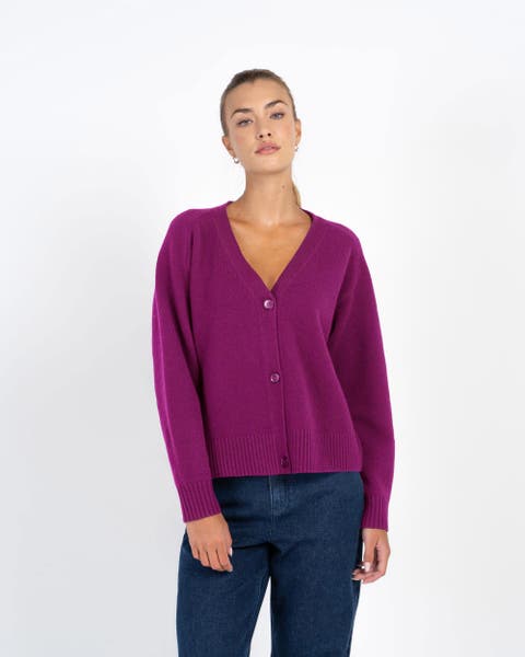 Merino Boxy Cardigan