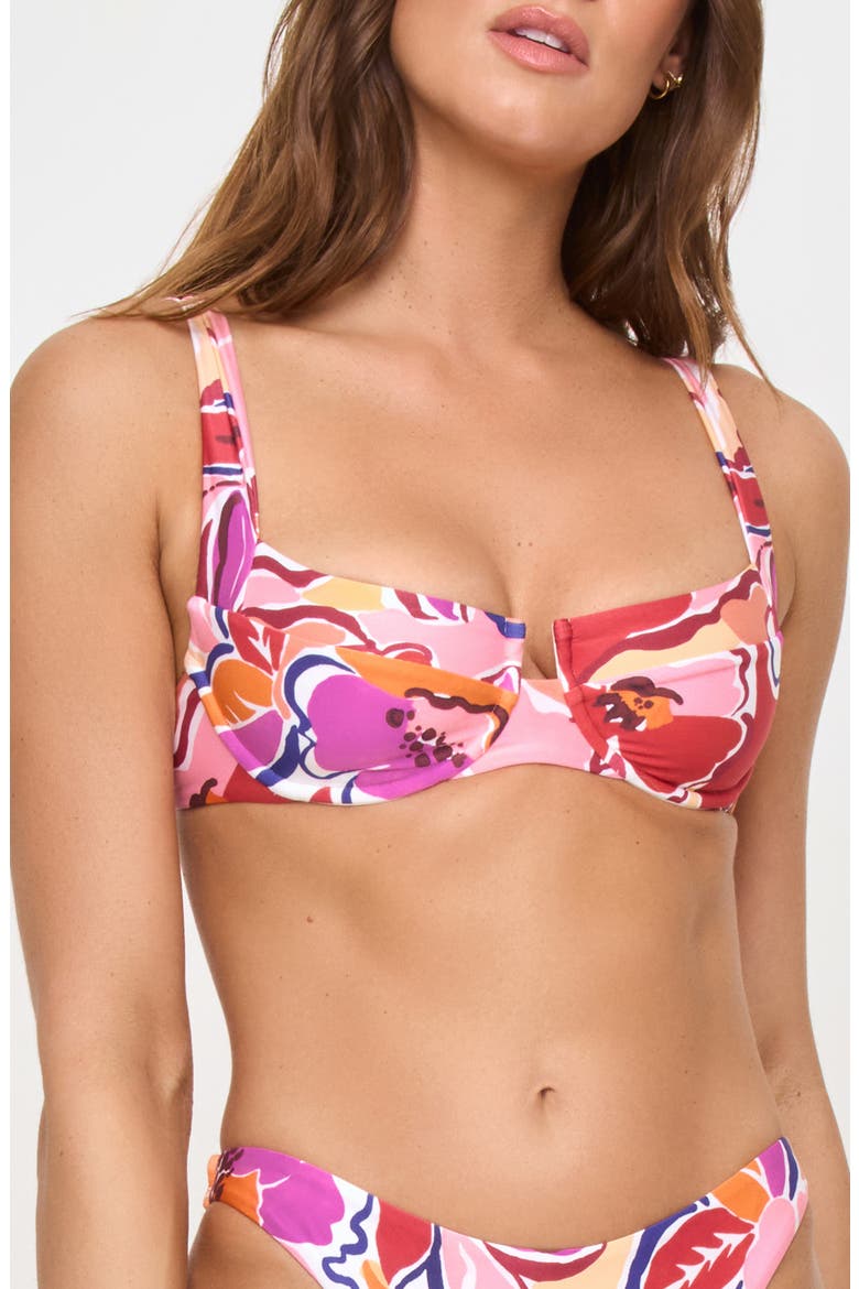 Mako Underwire Bikini Top, Main, color, LOST IN THE BLOOMS