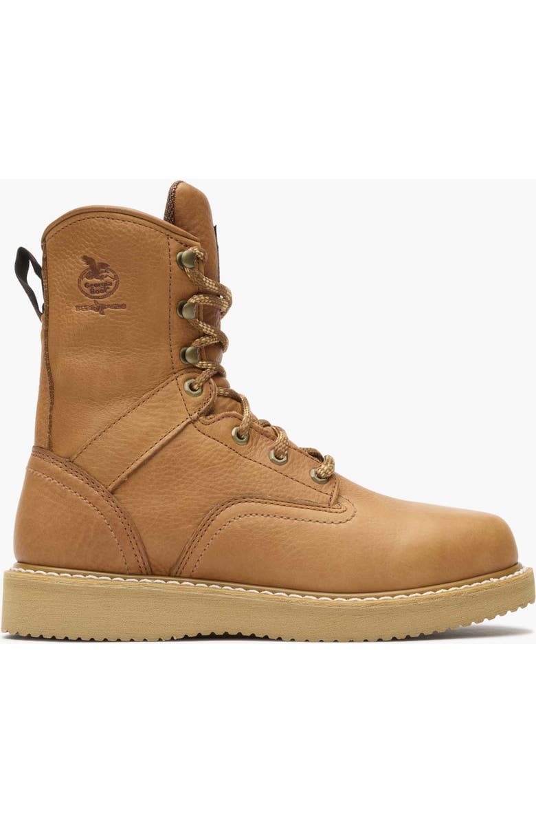 Georgia Boot Slip Resistant Padded Wedge Work Boot, Main, color, Barracuda Gold