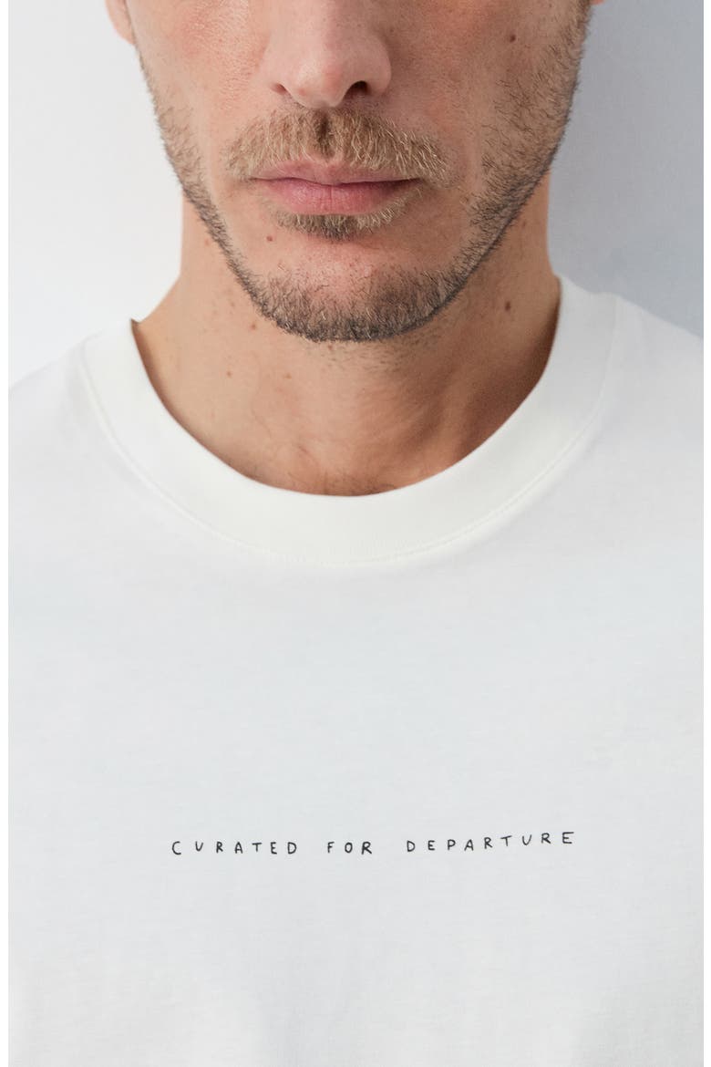 Departure Cotton Graphic T-Shirt, Alternate, color, WHITE