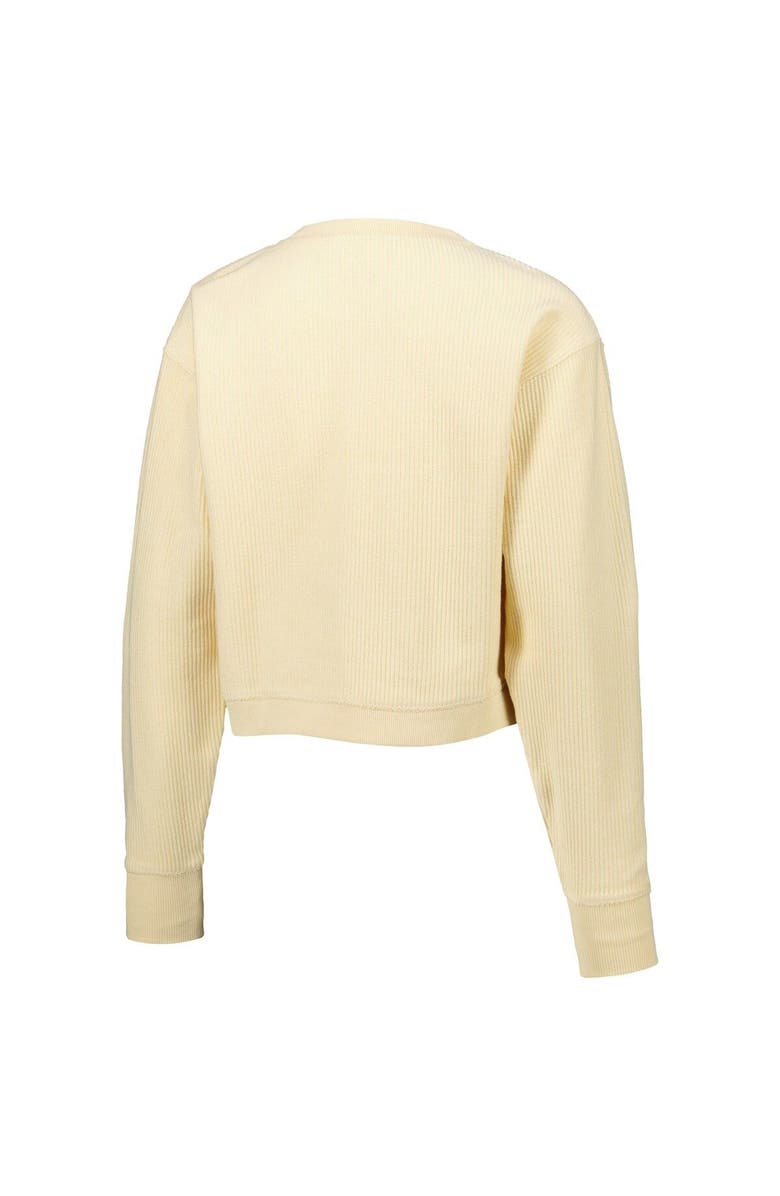 LEAGUE COLLEGIATE WEAR Women's League Collegiate Wear Cream Oregon Ducks Classic Campus Corded Timber Sweatshirt, Alternate, color,