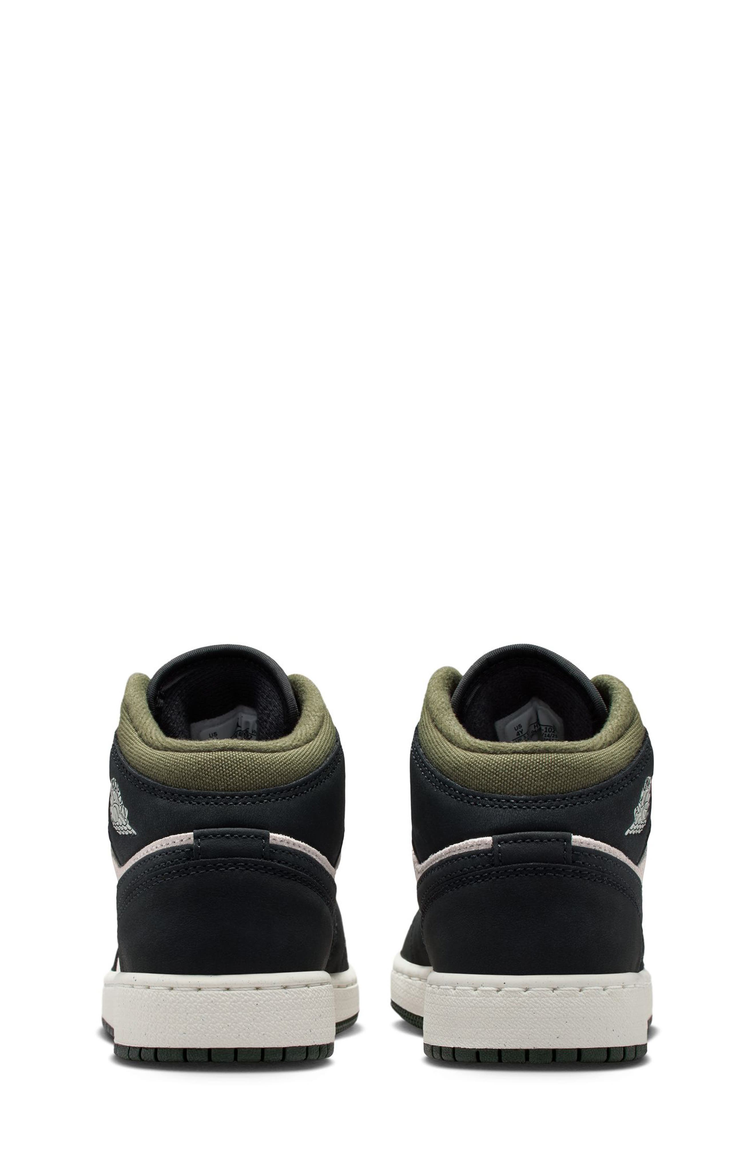 Nike Kids' Air Jordan 1 Mid Sneaker, Alternate, color, 102 Ltowbr/Offnor