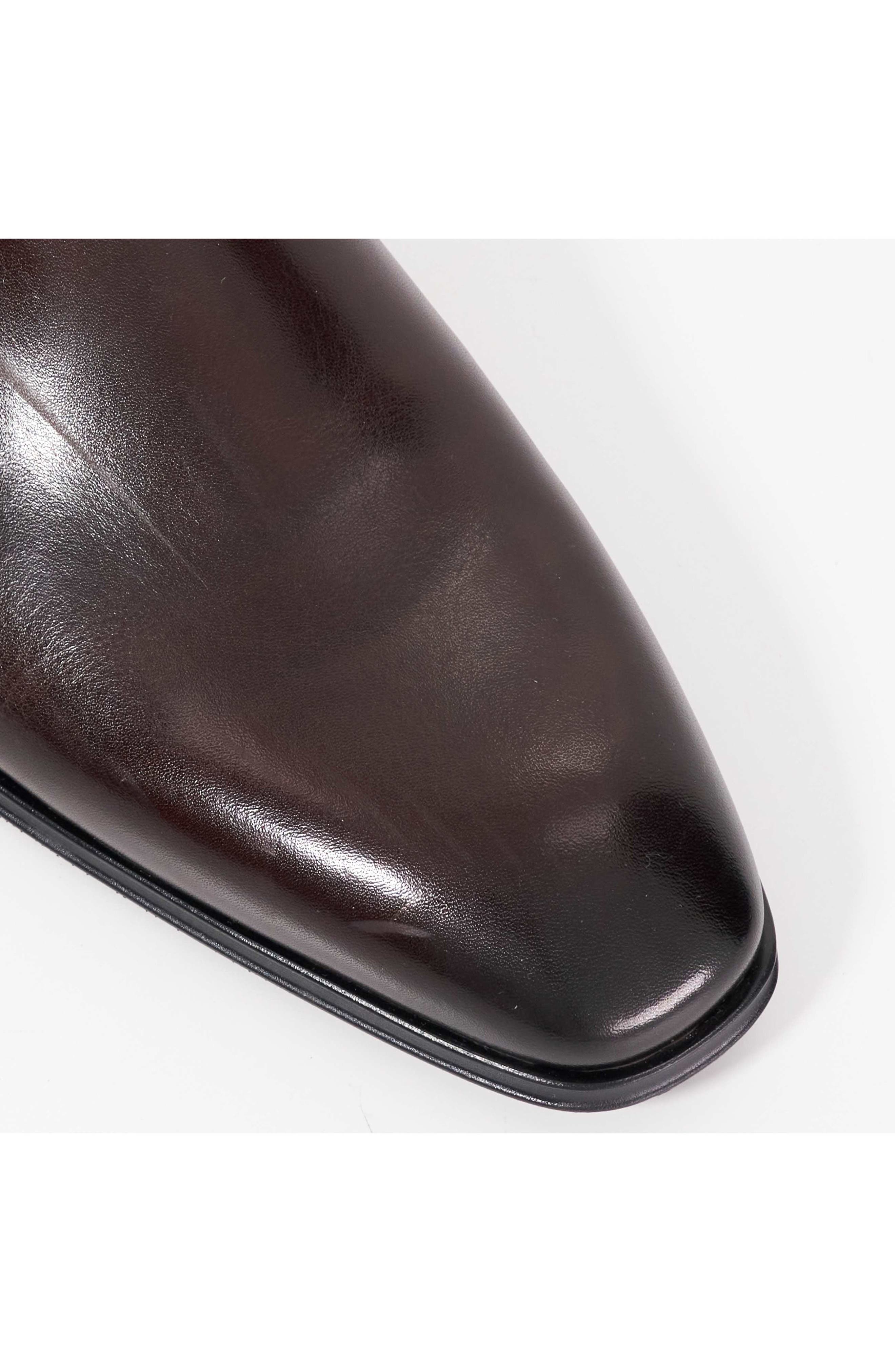 Matchin Plain Toe Chelsea Boot, Alternate, color, DARK BROWN