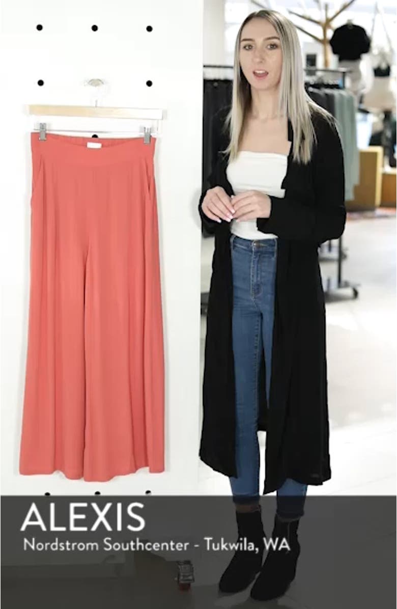 High Waist Crop Wide Leg Pants, sales video thumbnail