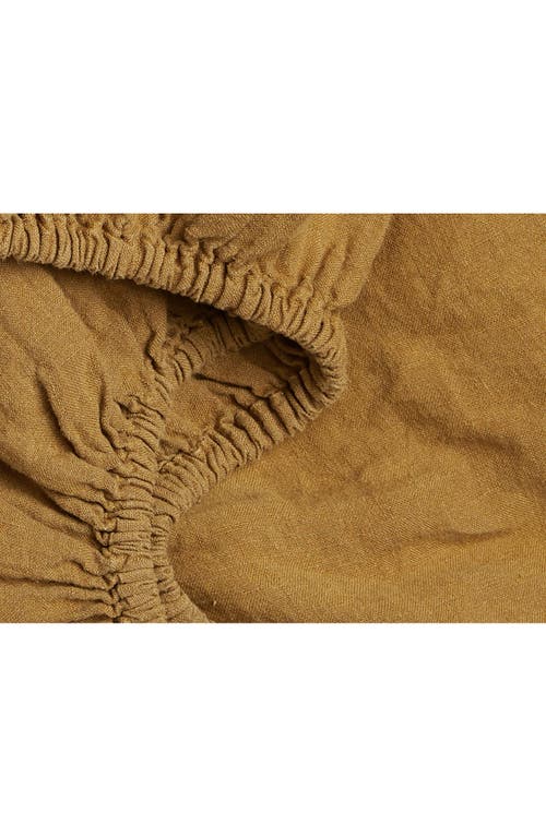 Parachute Linen Fitted Sheet In Brown