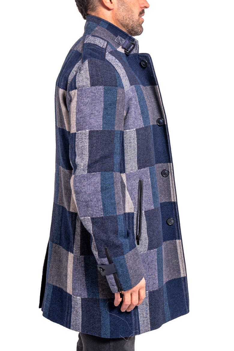 Ascension0003 Blue Brushed Peacoat with Dickey, Alternate, color, BLUE