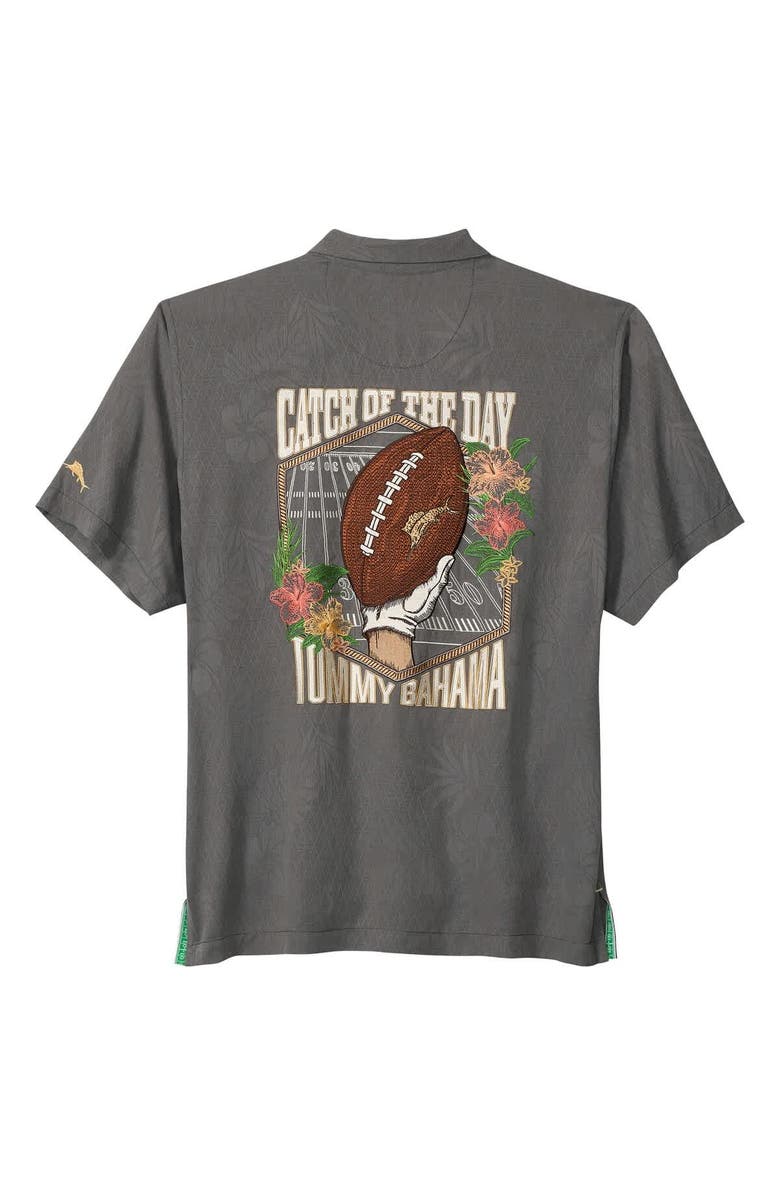 Tommy Bahama Men's Tommy Bahama Gray Buffalo Bills Catch of the Day IslandZone Button-Up Shirt, Alternate, color, Gray