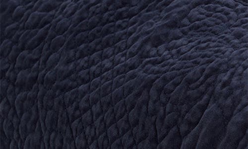 Pom Pom At Home Marseille Velvet Coverlet In Navy