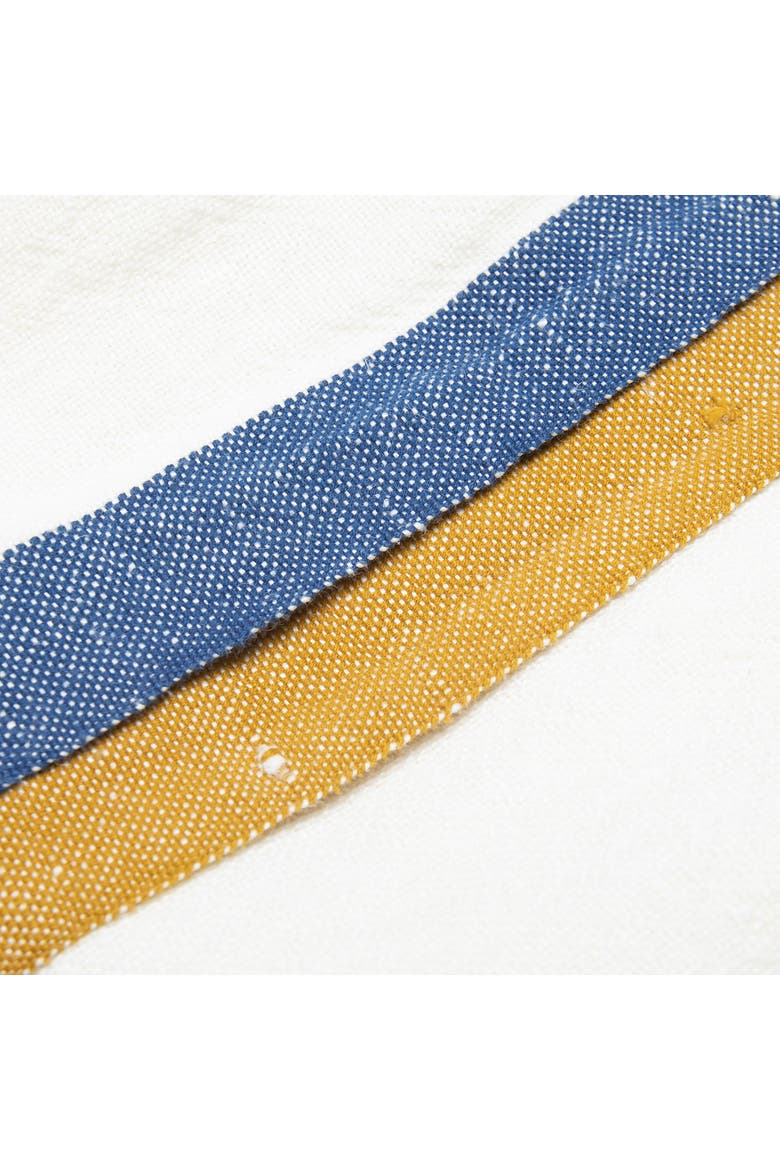 Paris White Tea Towels - Set of 2, Alternate, color, Blue, Mustard 20" x 30"