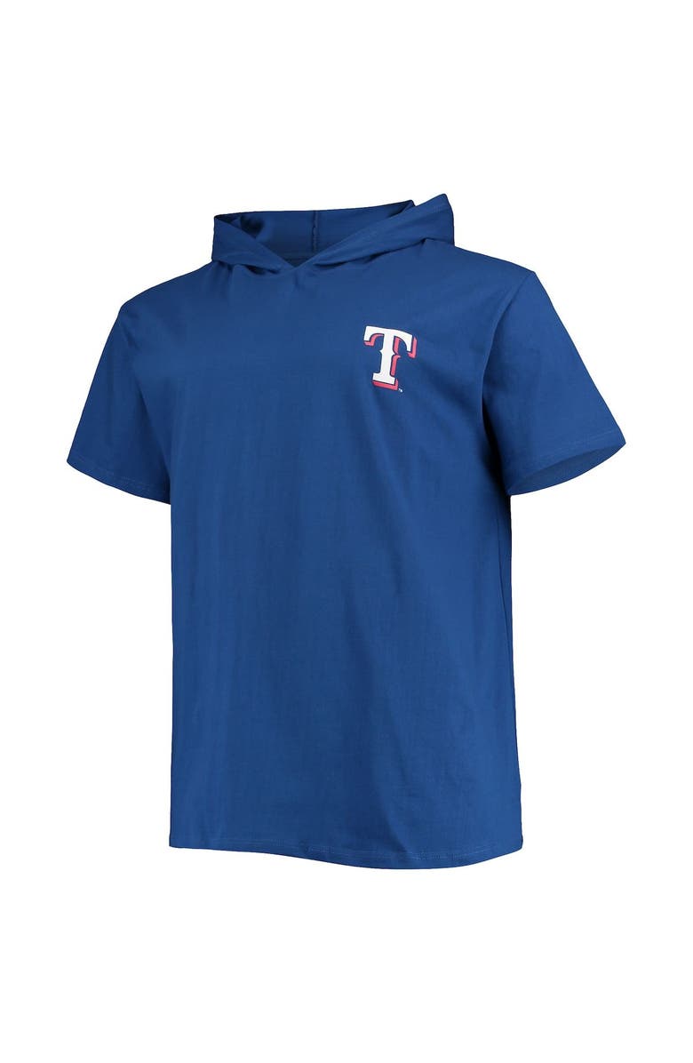 PROFILE Men's Royal Texas Rangers Big & Tall Jersey Short Sleeve Pullover Hoodie T-Shirt, Alternate, color, 