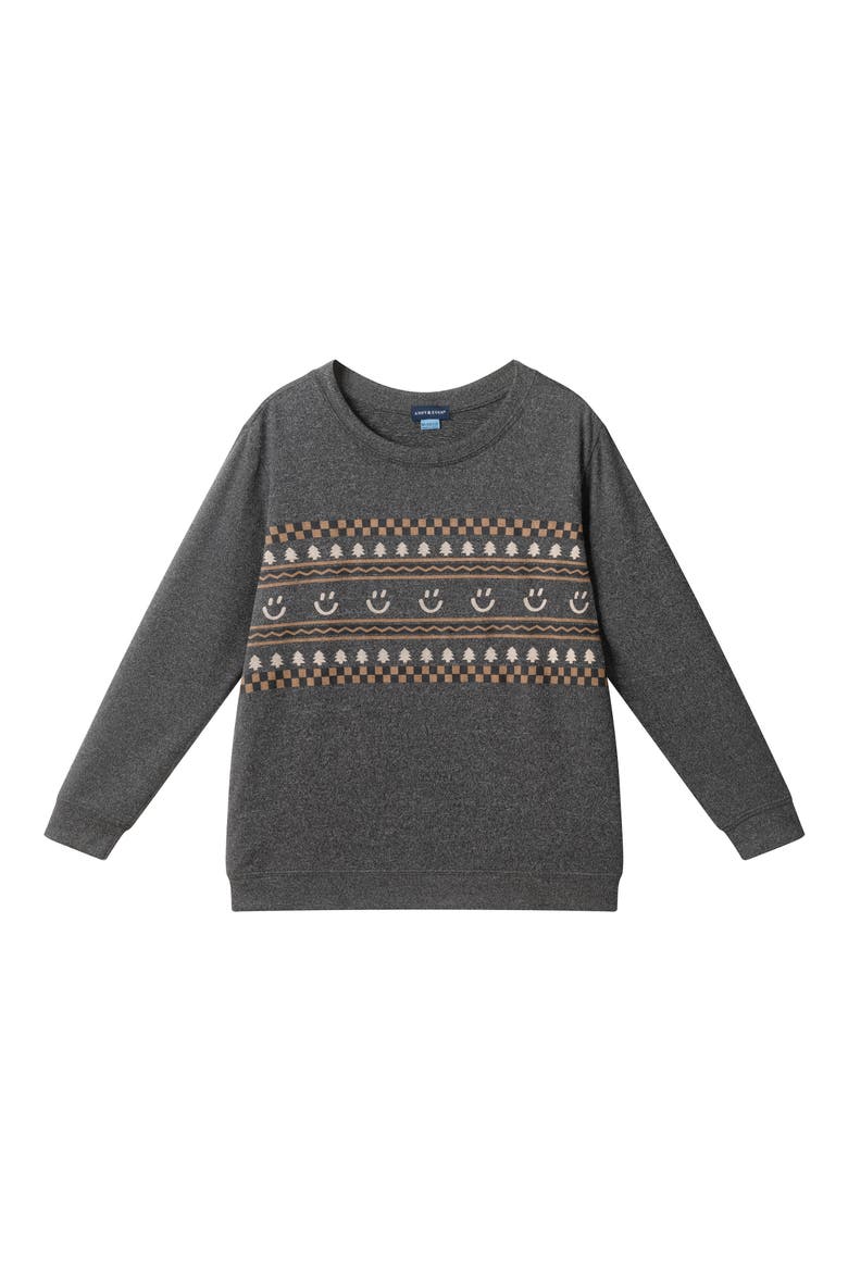 Kids' Graphic Sweatshirt, Main, color, GREY