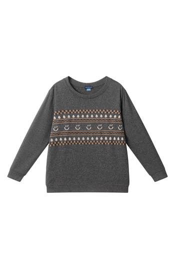 Andy & Evan Kids' Graphic Sweatshirt In Gray
