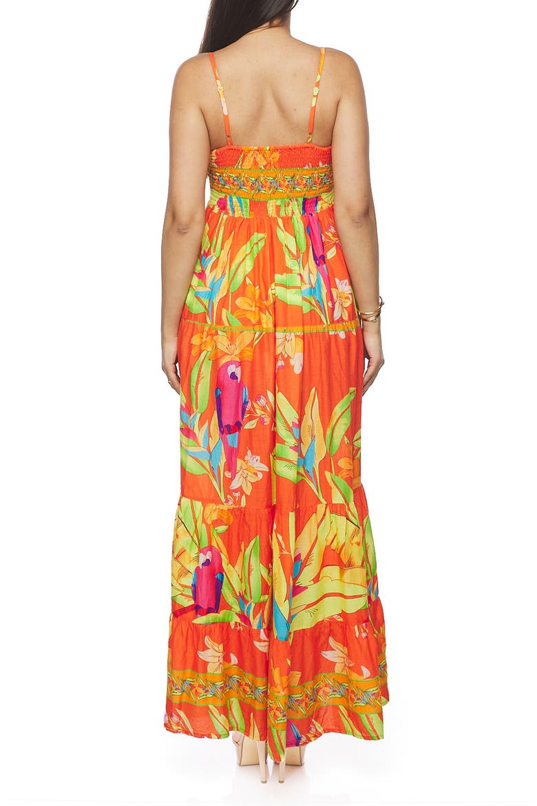 Bead Embellished Maxi Dress, Alternate, color, ORANGE