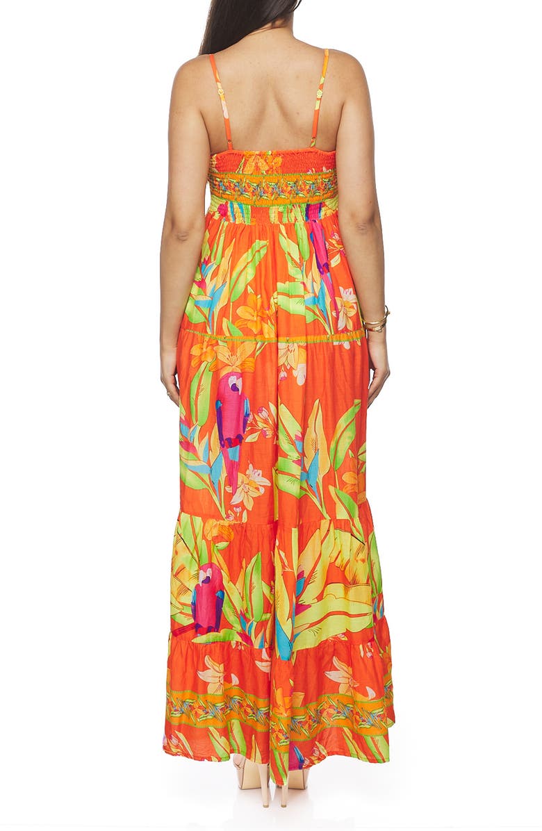 RANEES Bead Embellished Maxi Dress, Alternate, color, Orange