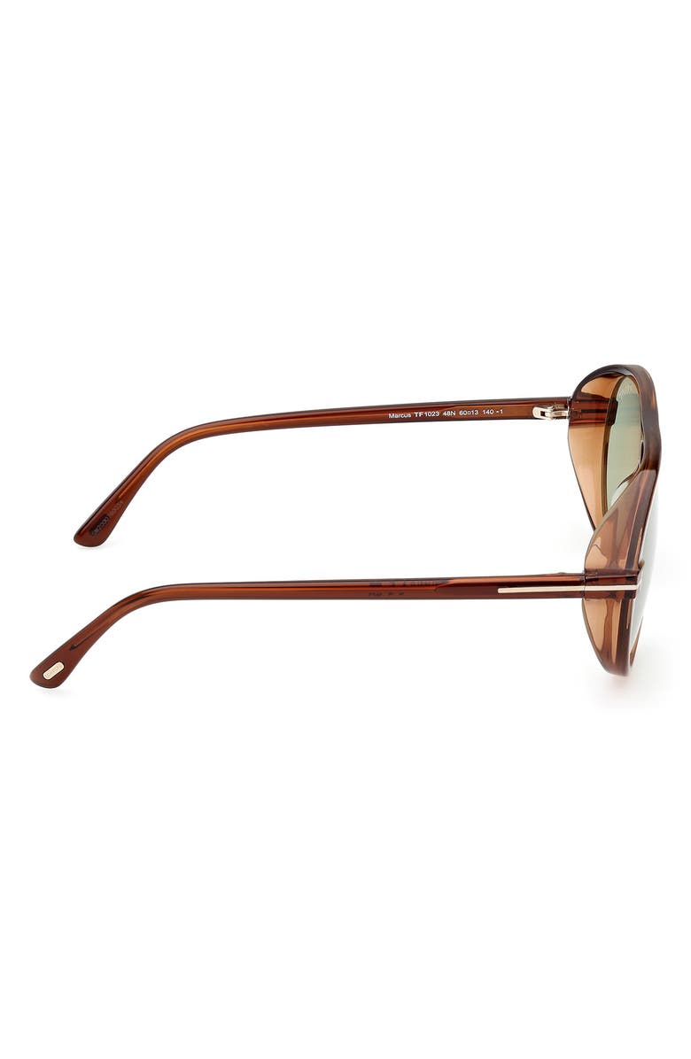 TOM FORD 60mm Pilot Sunglasses, Alternate, color, 