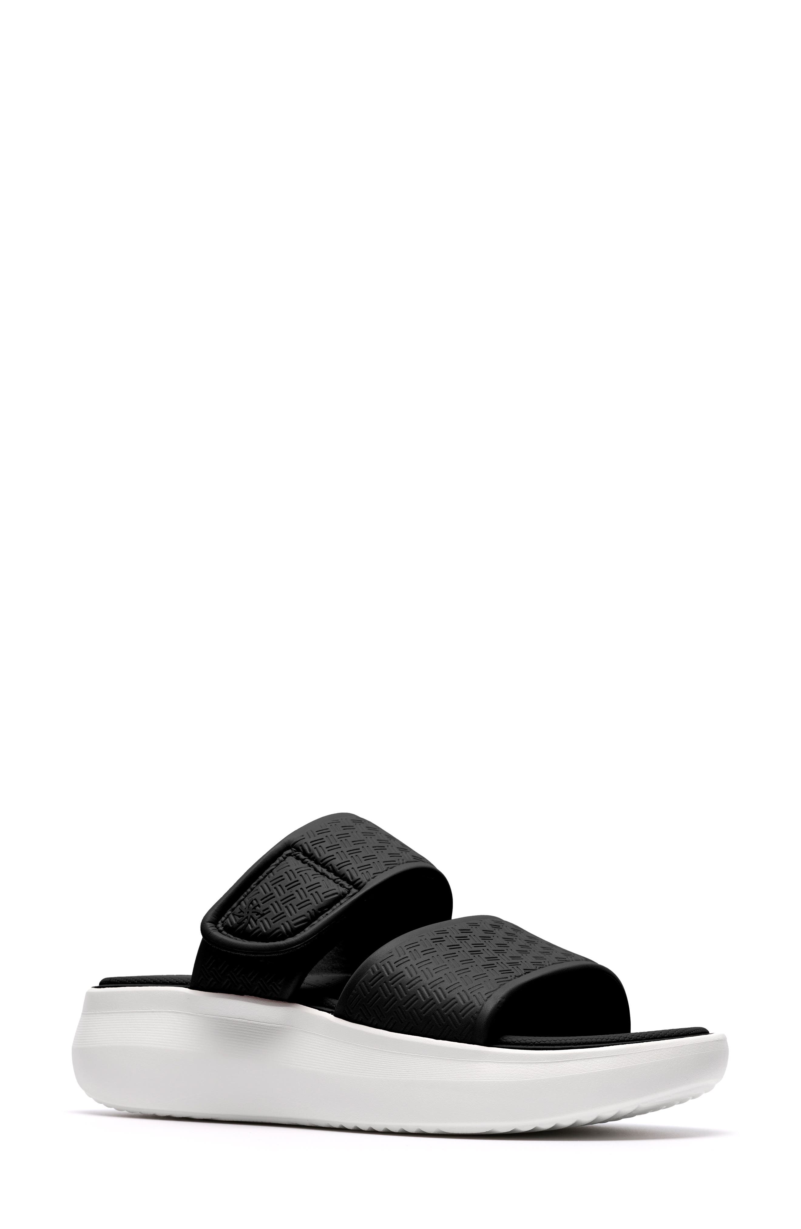 Clarks® Solevana Star Platform Slide Sandal