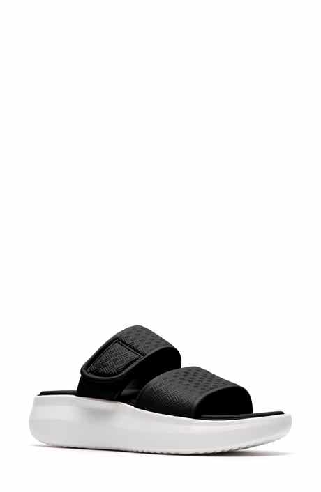 Clarks® Solevana Star Platform Slide Sandal
