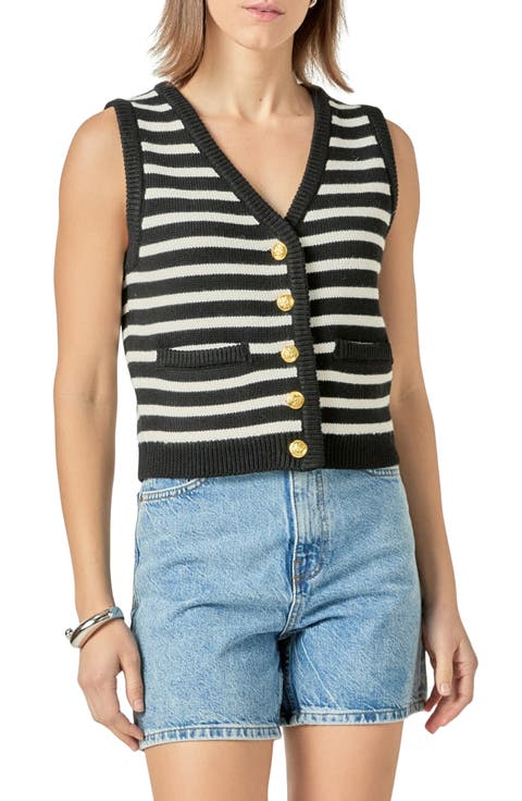 Stripe Sweater Vest