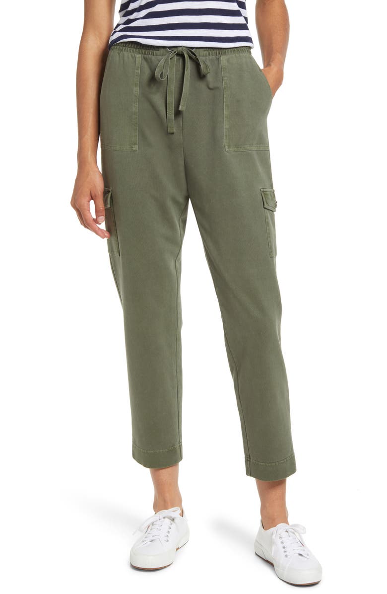 Caslon<sup>®</sup> Utility Organic Cotton Pants, Main, color, 
