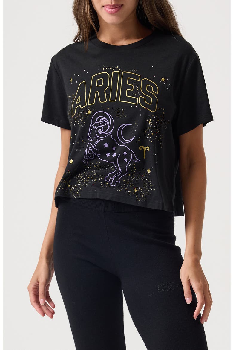 Aries Mercury Graphic T-Shirt, Main, color, BLACK