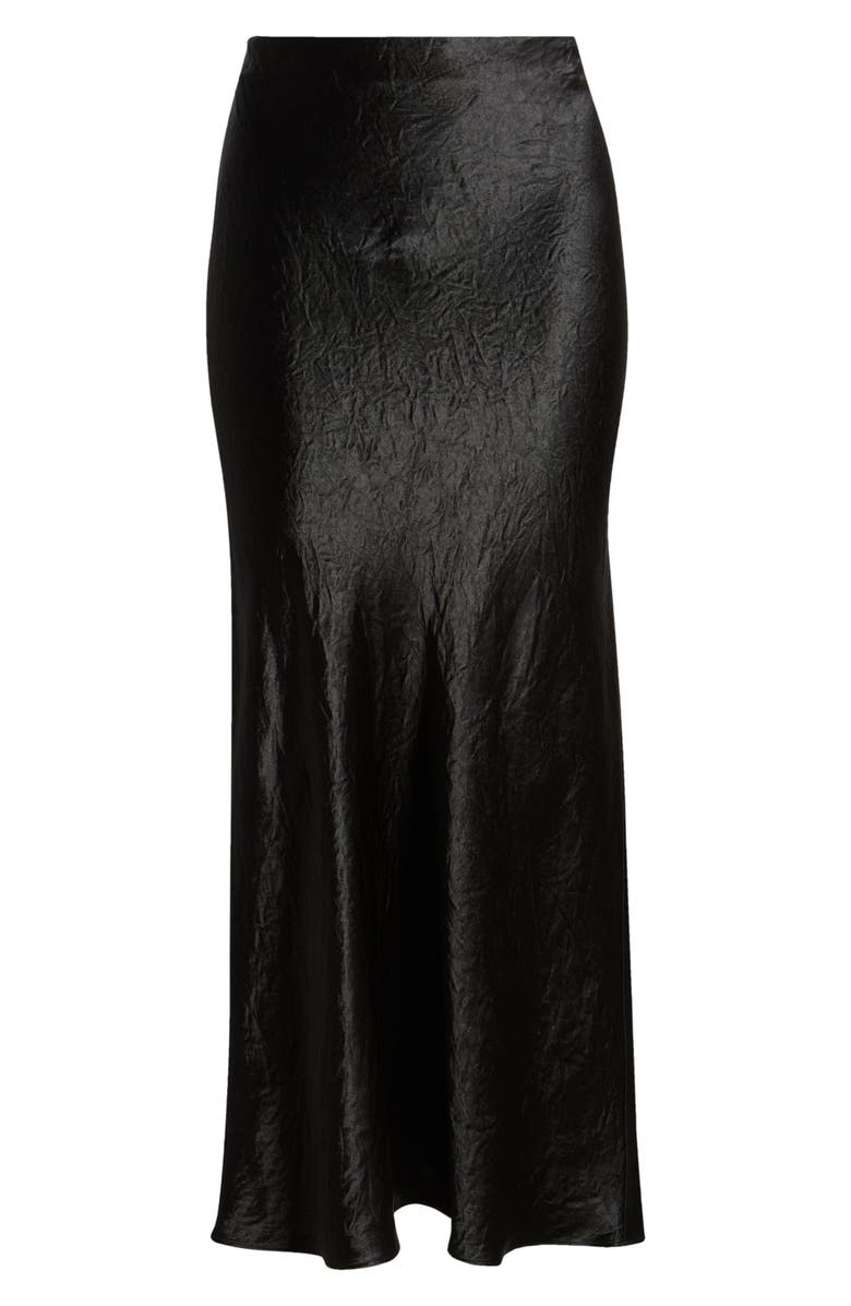 BOSS Vesatie Bias Cut Satin Maxi Skirt, Alternate, color, Blk
