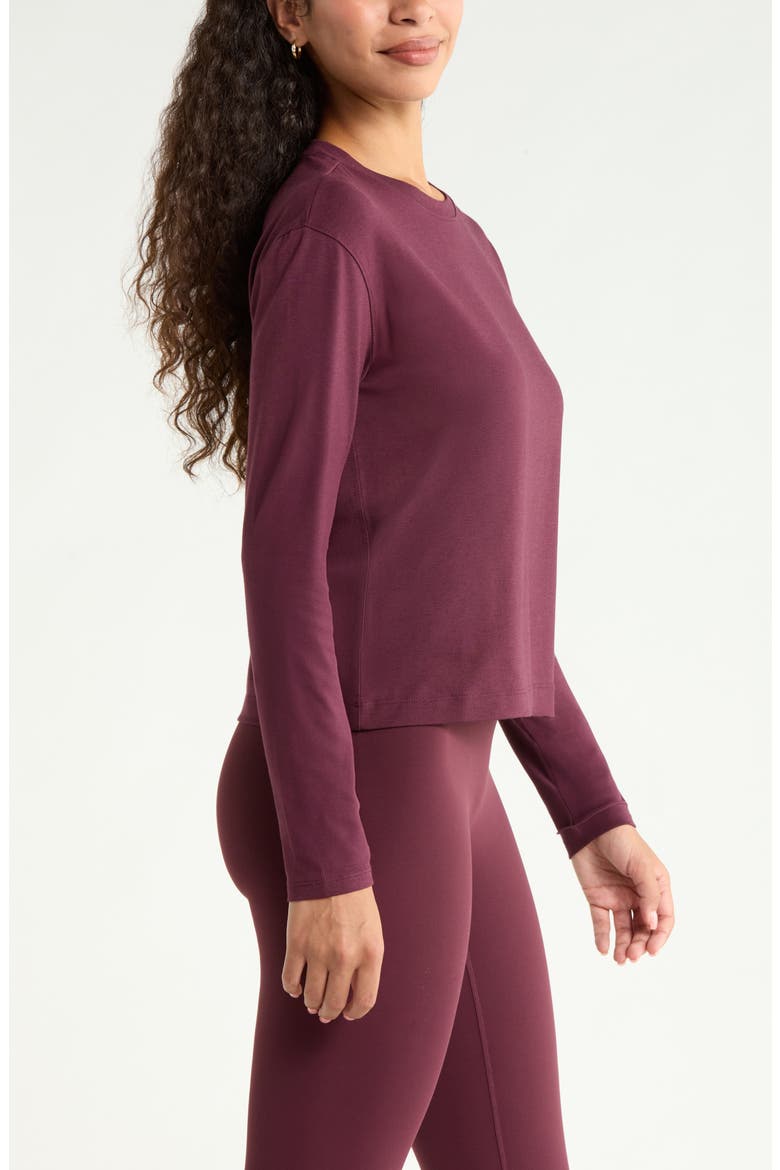 New Take Long Sleeve T-Shirt, Alternate, color, BURGUNDY STEM