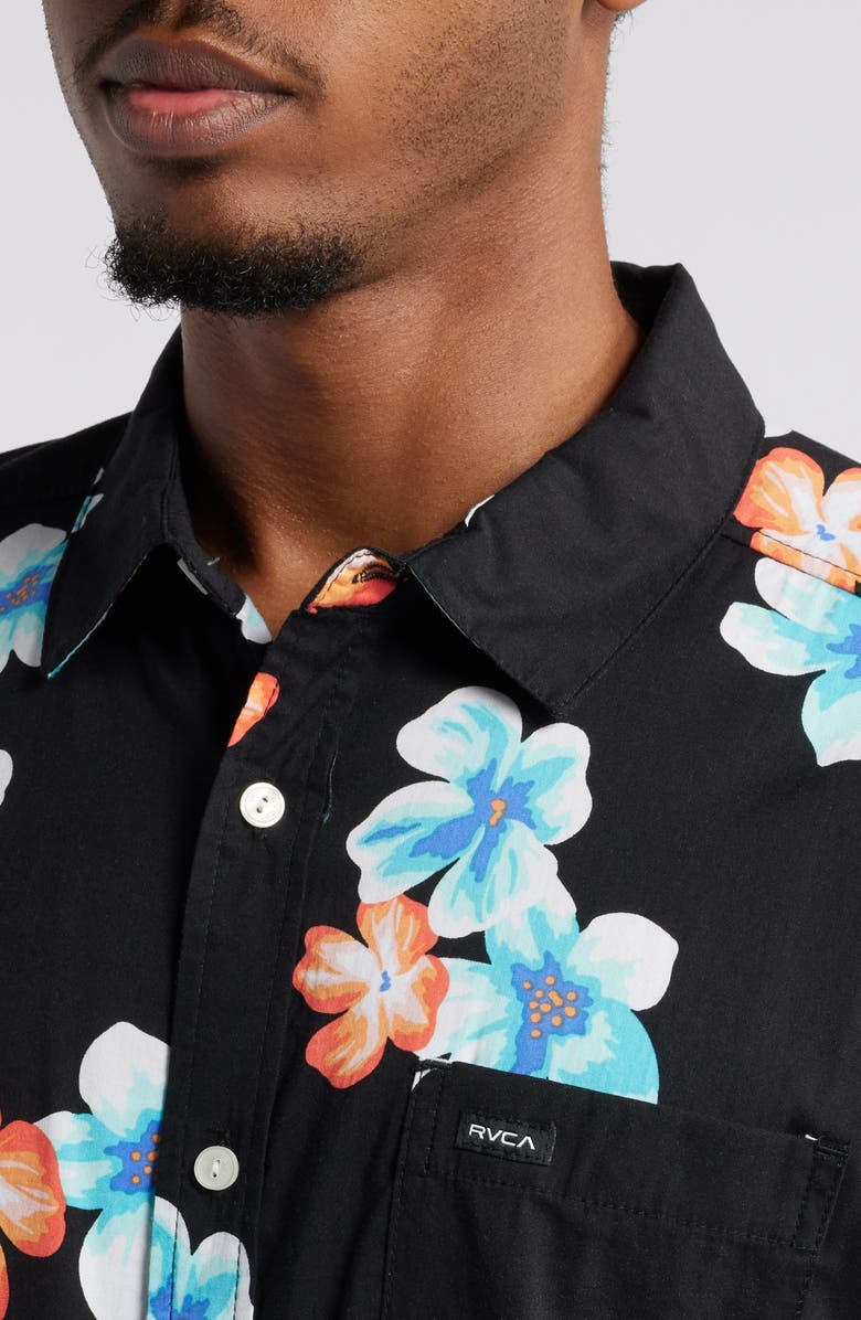 RVCA Anytime Short Sleeve Button-Up Shirt, Alternate, color,