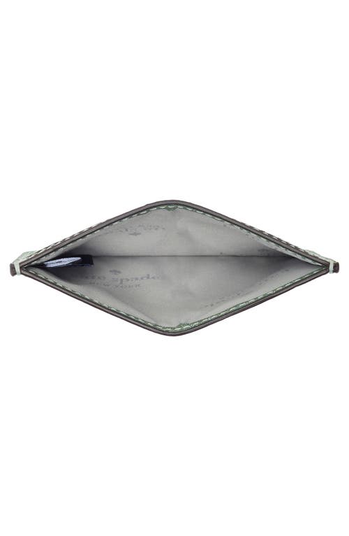 Kate Spade New York Kenzie Glitter Card Case In Blue