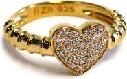 Liza Schwartz Pavé CZ Heart Ring