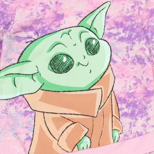 Star Wars Baby Yoda The Mandalorian Pullover Hoodie In Pink