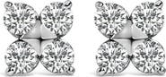 Haus of Brilliance 10K Gold 1/2 Cttw Lab Grown Diamond Snowflake Stud Earrings