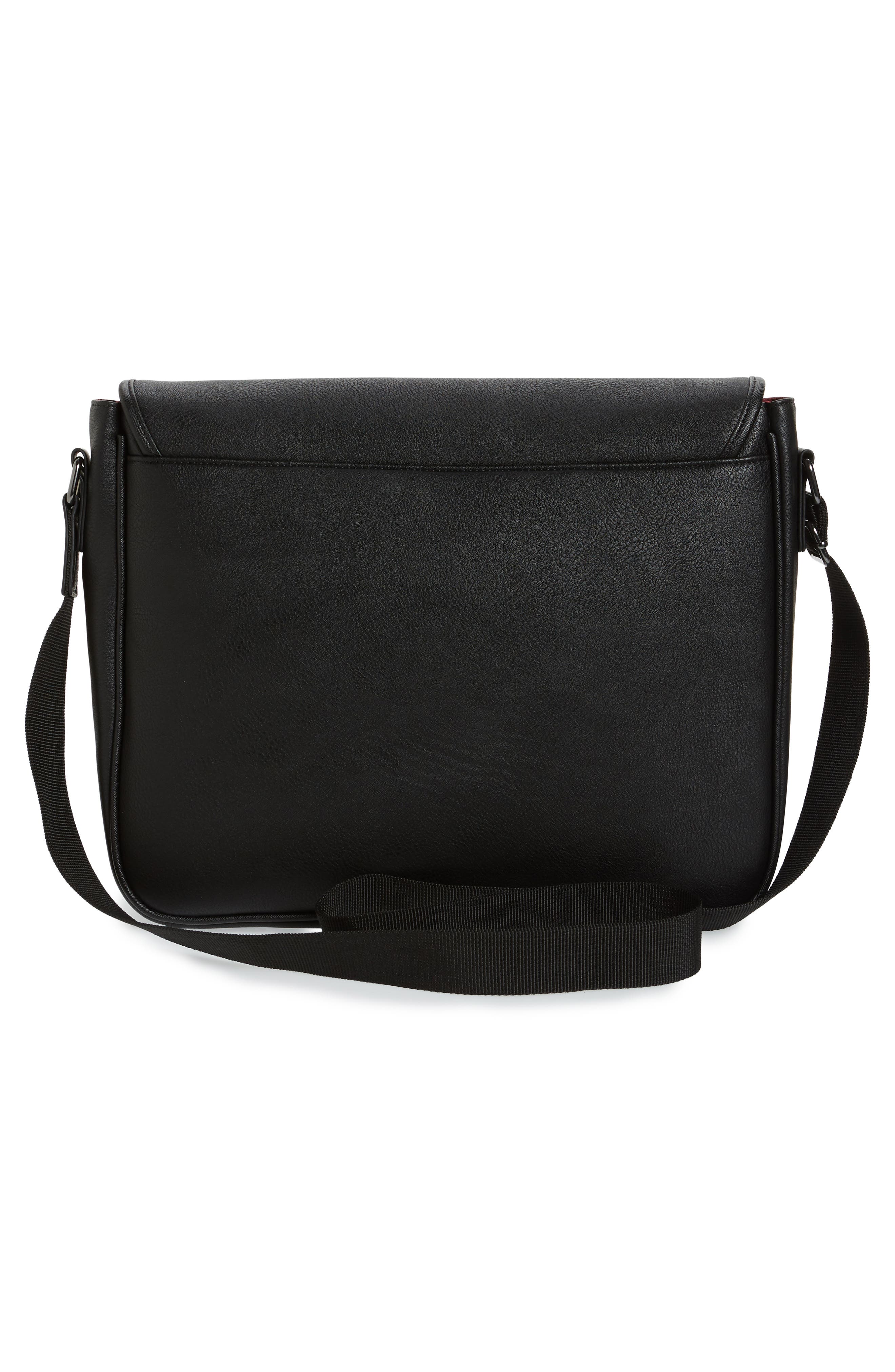 Ted Baker London Tabec Faux Leather Messenger Bag, Alternate, color, 