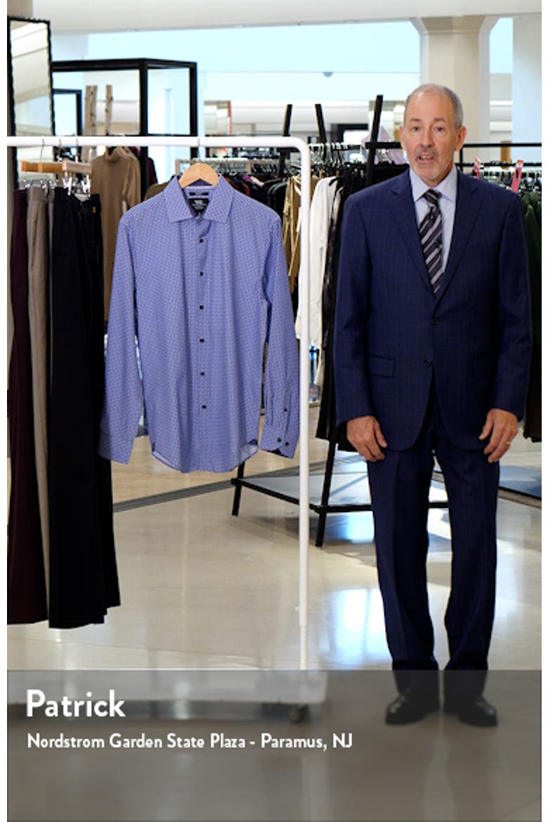 Overlapping Circles Stretch Performance Dress Shirt video