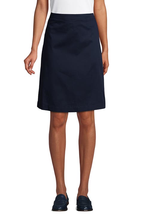 School Uniform Young  Blend Chino Skort Top of Knee