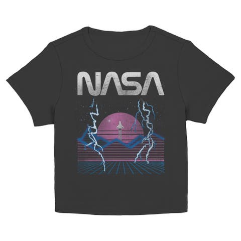 Juniors NASA Retro Shuttle Launch T Shirt