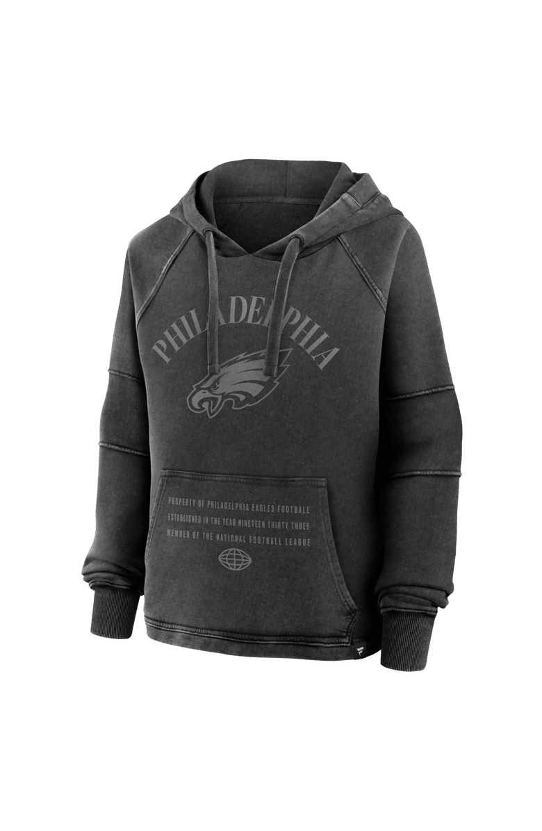 FANATICS Women's Fanatics Black Philadelphia Eagles Oversized Raglan Gridiron Hoodie, Alternate, color, Black