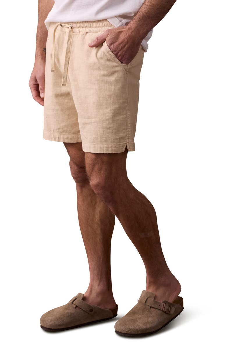 The Normal Brand Texstretch Summer Drawstring Stretch Cotton Shorts, Alternate, color, Sand Dune