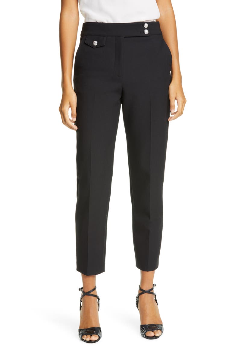 Renzo Crop Pants, Main, color, BLACK