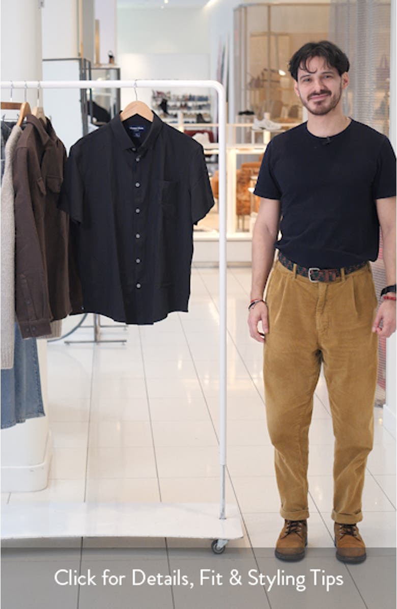 Leeward Trim Fit Short Sleeve Button-Up Shirt, sales video thumbnail