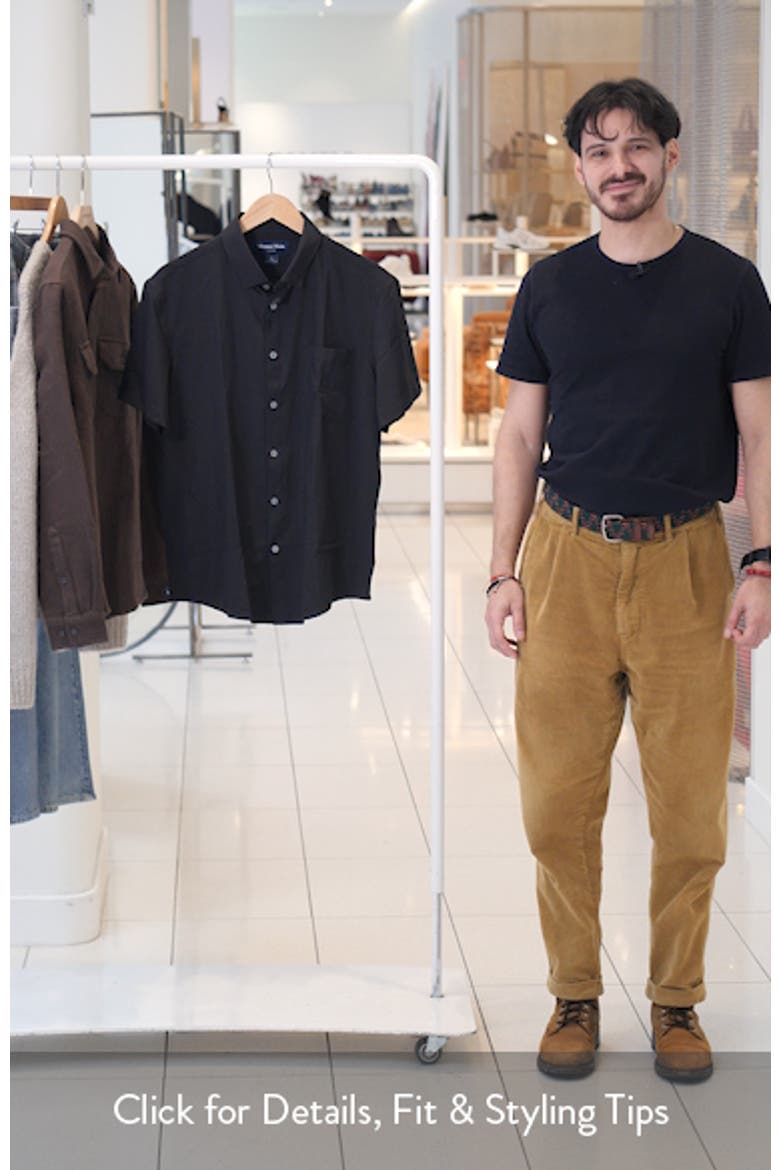 Leeward Trim Fit Short Sleeve Button-Up Shirt video