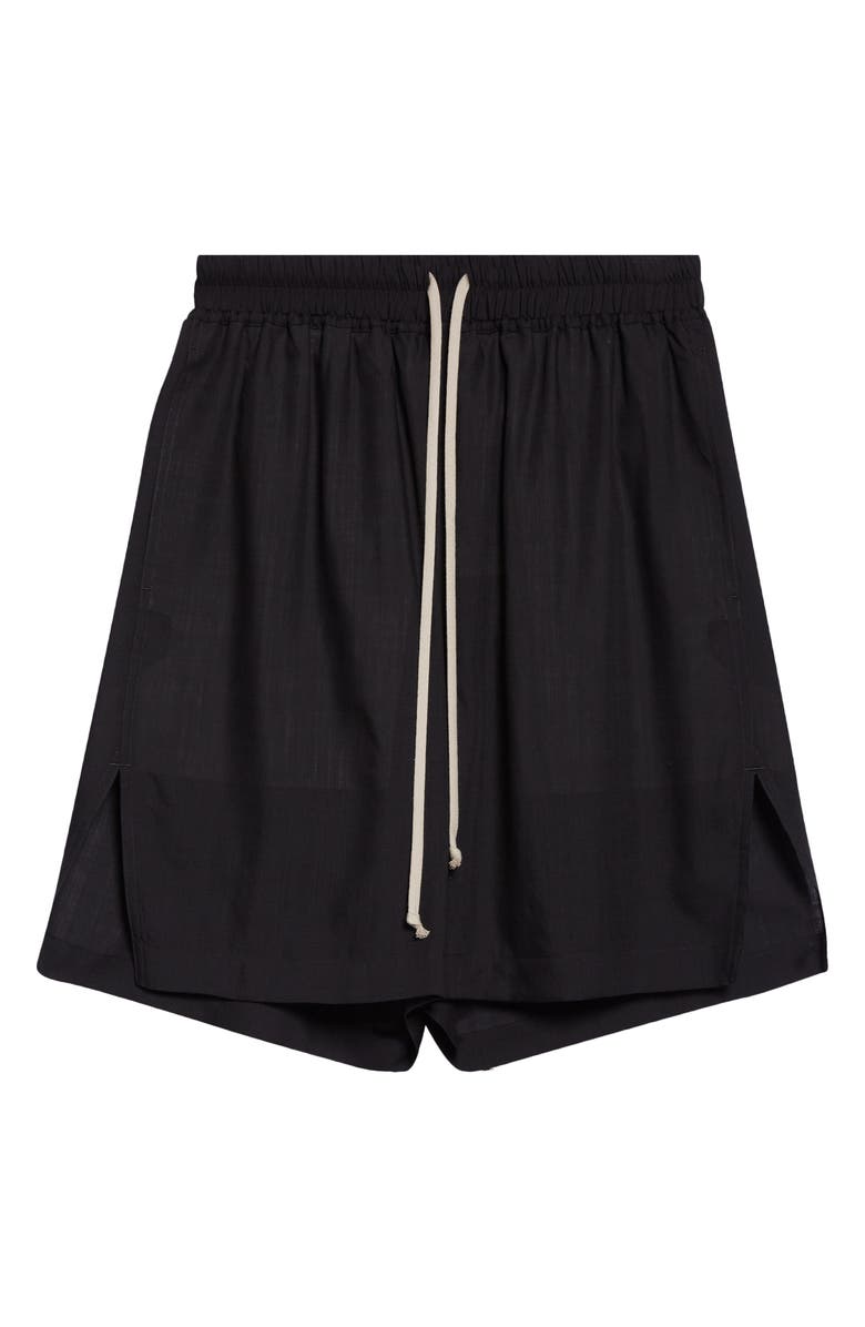 Rick Owens Wool Boxer Shorts, Main, color, Black