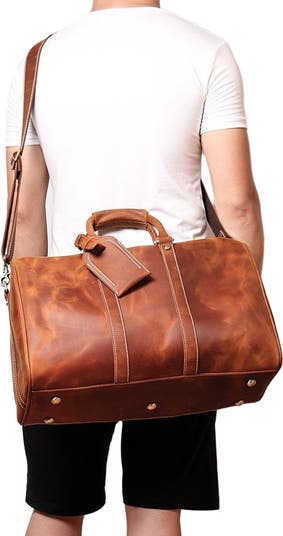 The Brandt Weekender | Small Leather Duffle Bag