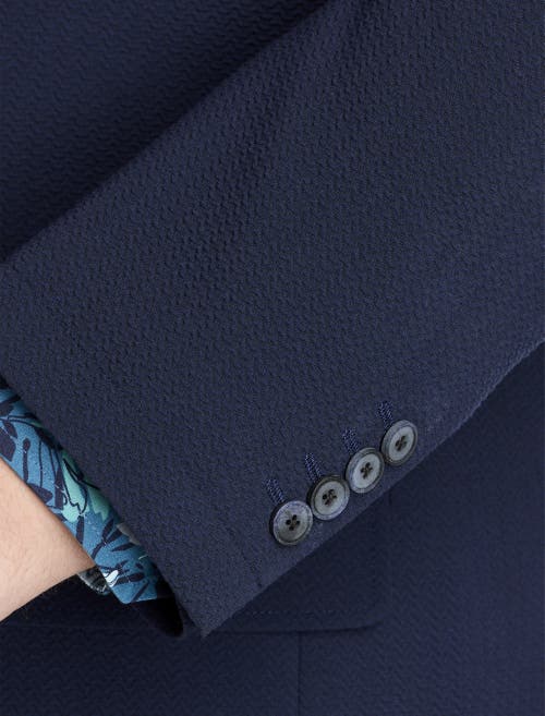 Synrgy By Dxl Big & Tall Textured Knit Sport Coat In Navy