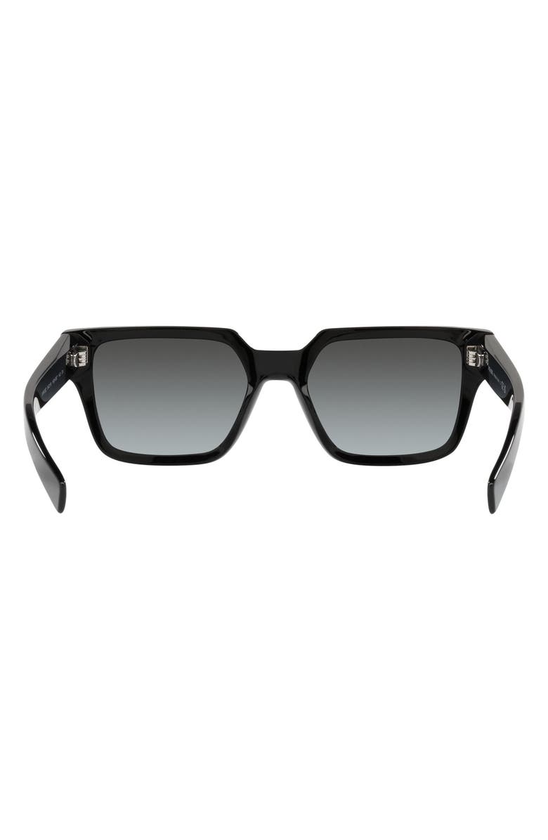 Prada 54mm Gradient Square Sunglasses, Alternate, color, Black