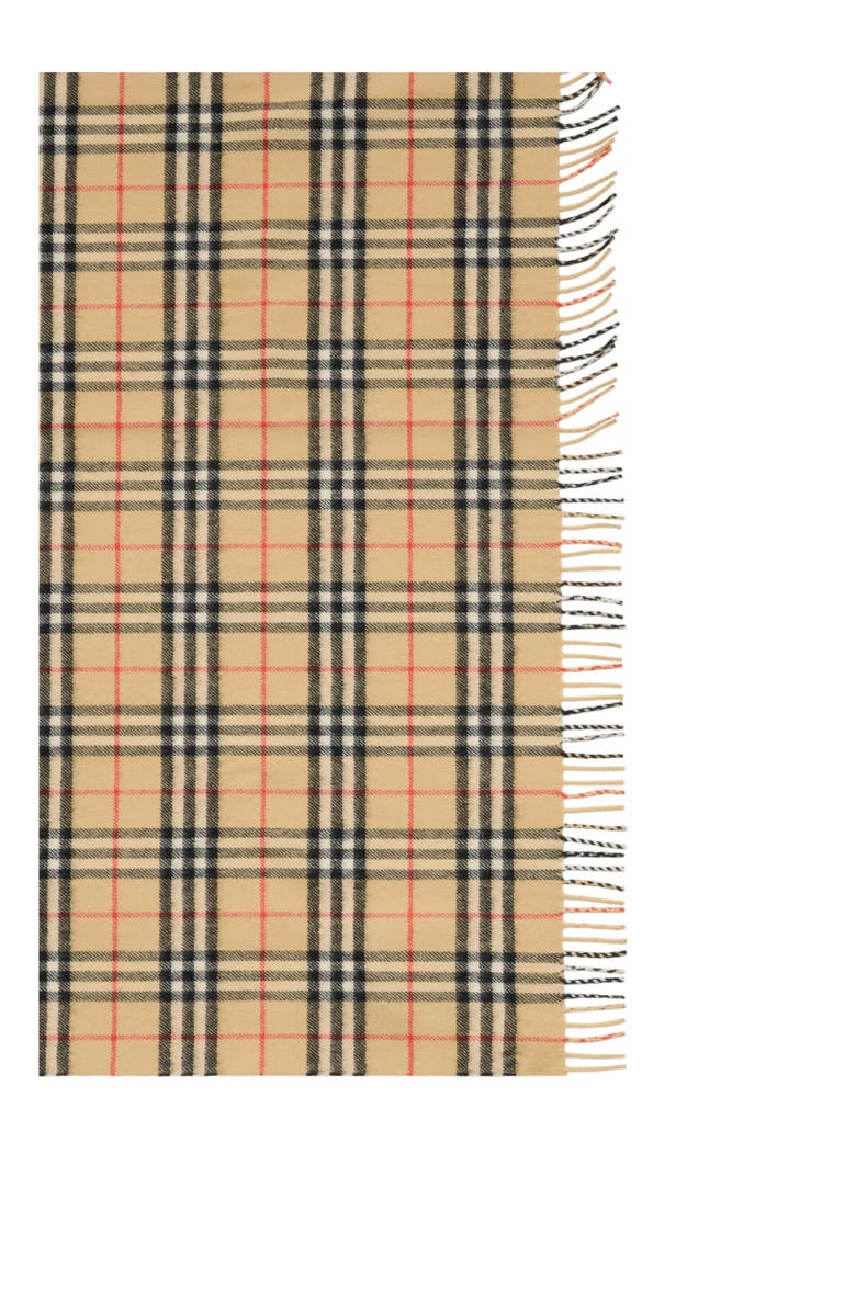 Burberry Check Wool Baby Blanket, Alternate, color, Sand Beige