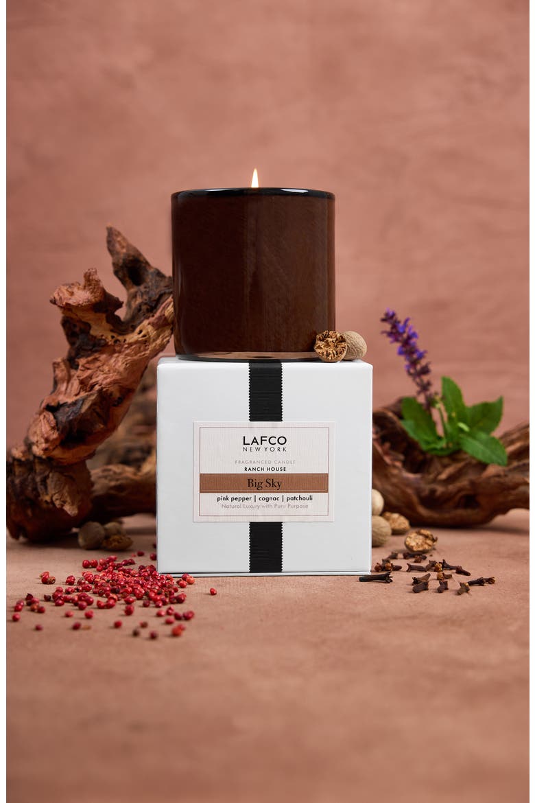 Big Sky Signature Candle, Alternate, color, BROWN