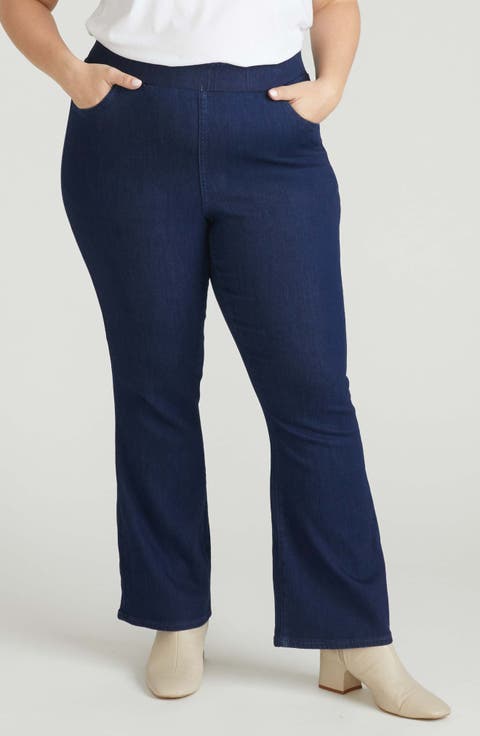 Comfort Denim Pull-On Bootcut Jeans