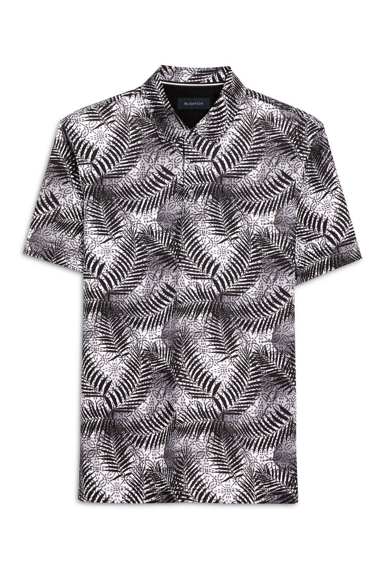 Digital Print Cotton Polo, Alternate, color, BLACK