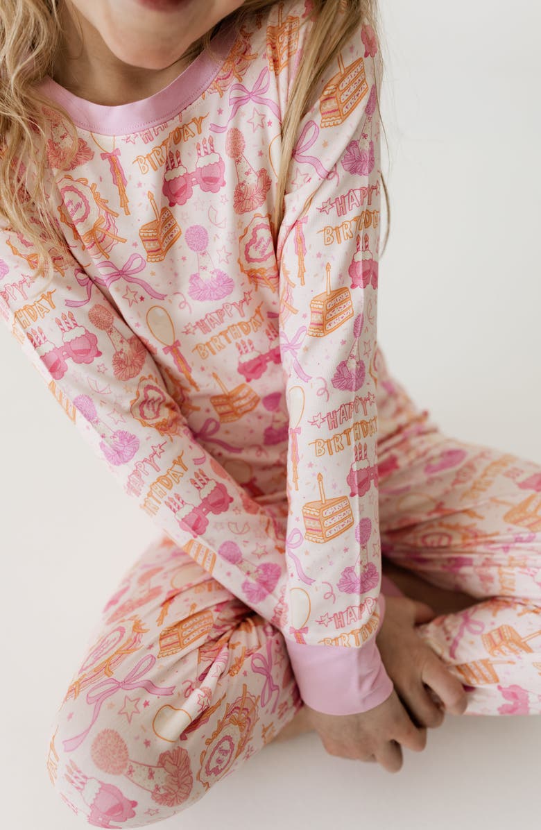 In My Jammers Birthday Two Piece Pajama Set, Alternate, color, Pink / Purple